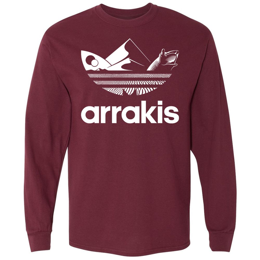 Long Sleeve T-Shirt - P224DBCM - Maroon - 11