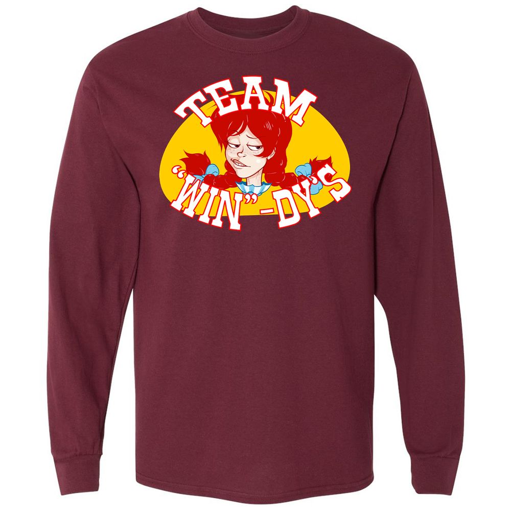 Long Sleeve T-Shirt - HM26YLZ6 - Maroon - 11