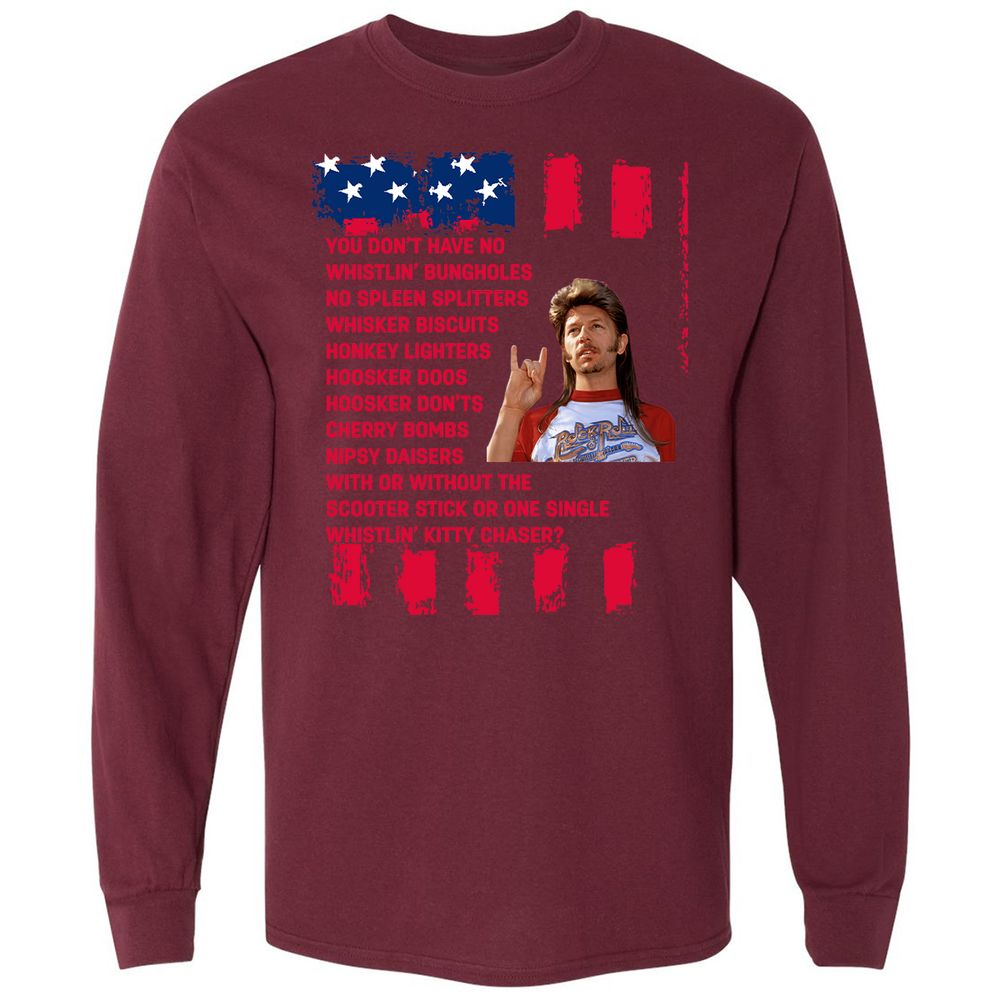 Long Sleeve T-Shirt - HVGMVYQ6 - Maroon - 11