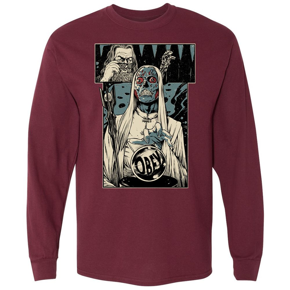 Long Sleeve T-Shirt - A7UUZTL2 - Maroon - 11