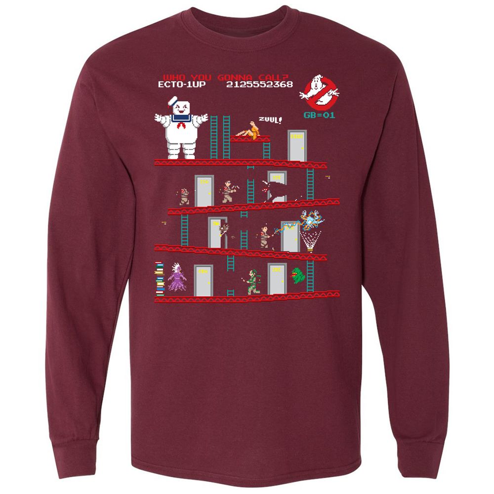 Long Sleeve T-Shirt - 56U48UDJ - Maroon - 11