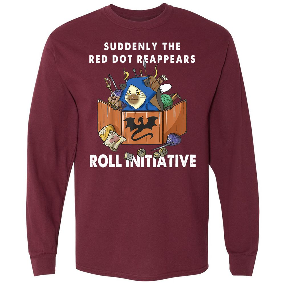 Long Sleeve T-Shirt - CPG8LJEK - Maroon - 11