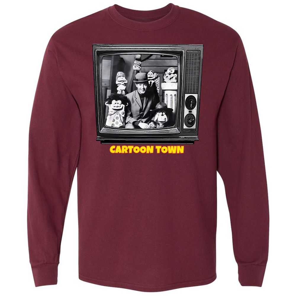 Cartoon Town - Maroon - 11