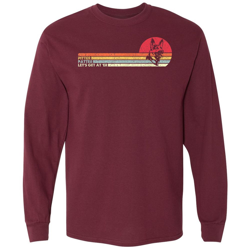 Long Sleeve T-Shirt - NK86T2YE - Maroon - 11