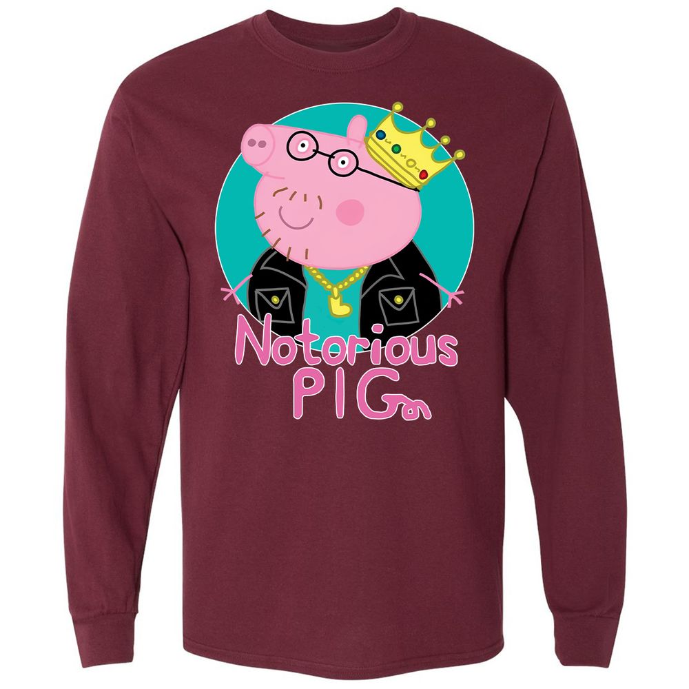 Long Sleeve T-Shirt - U16J6FNL - Maroon - 11