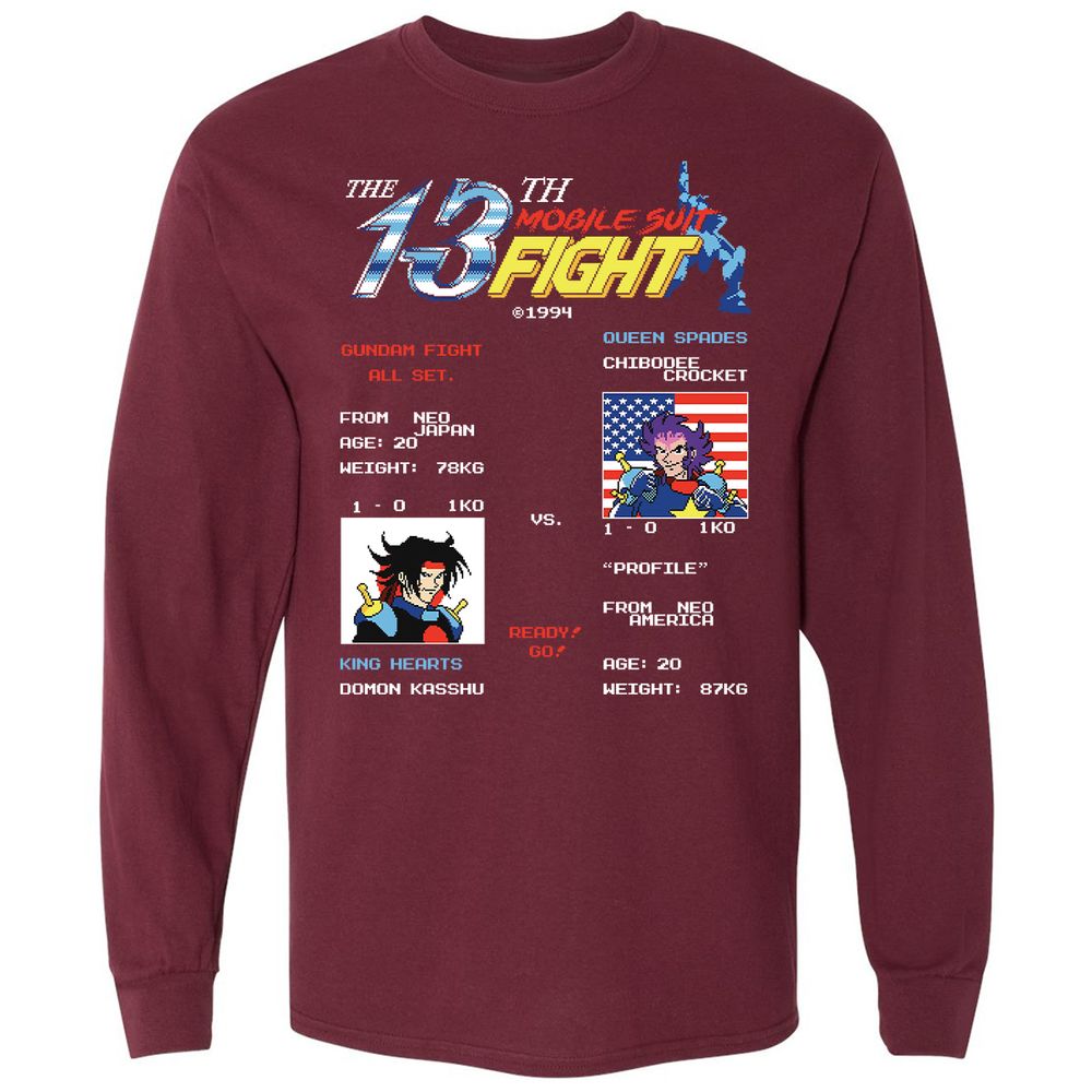 Long Sleeve T-Shirt - 45TJH3RE - Maroon - 11