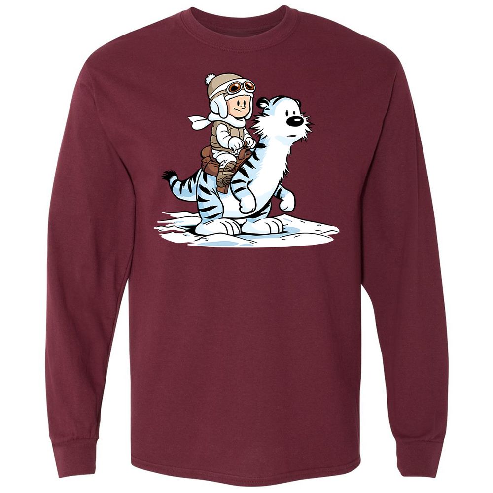 Long Sleeve T-Shirt - 4EJU4KV9 - Maroon - 11