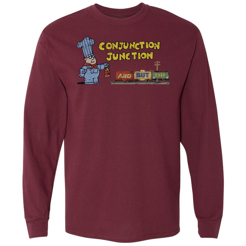 Long Sleeve T-Shirt - QVHULNJN - Maroon - 11
