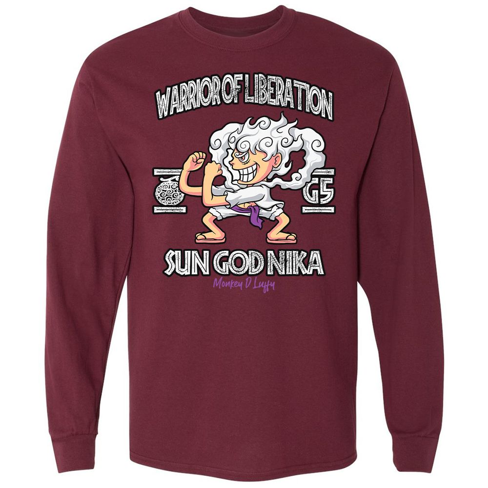 Long Sleeve T-Shirt - LJCB5WK6 - Maroon - 11