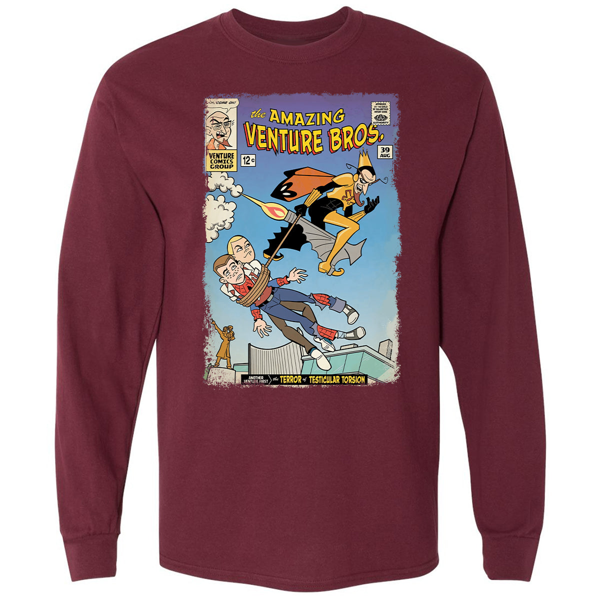 Long Sleeve T-Shirt - NRJT79MP - Maroon - 11