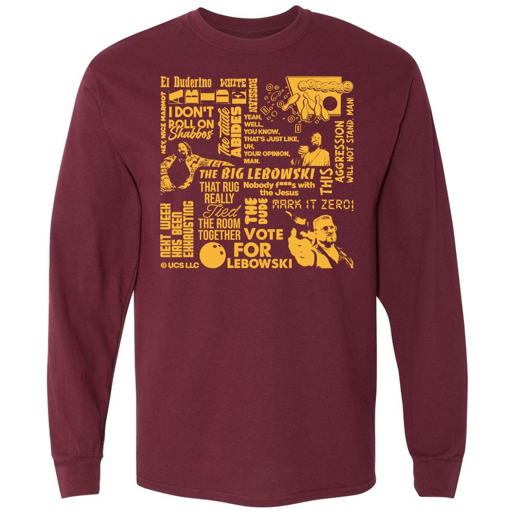 Long Sleeve T-Shirt - 6GHWHDTZ - Maroon - 11