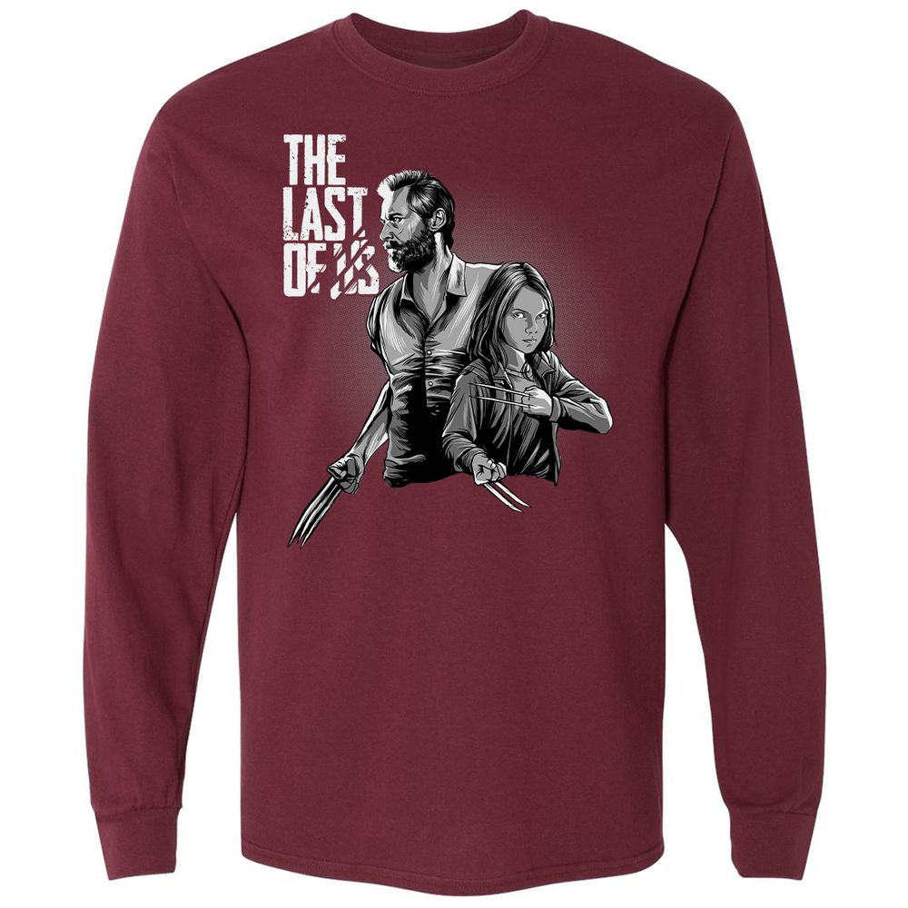Long Sleeve T-Shirt - C6KWM5B7 - Maroon - 11