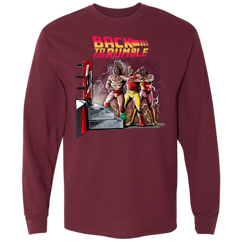 Long Sleeve T-Shirt - RH7S1CDS - Maroon - 11