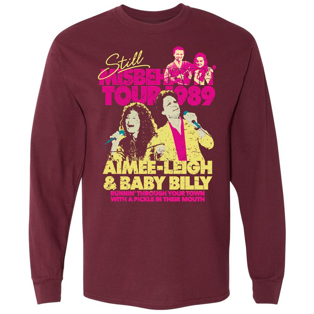 Long Sleeve T-Shirt - M15UR9HJ - Maroon - 11