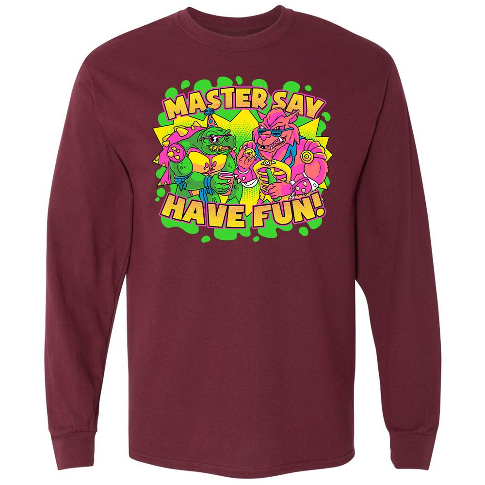 Long Sleeve T-Shirt - K7HQN892 - Maroon - 11