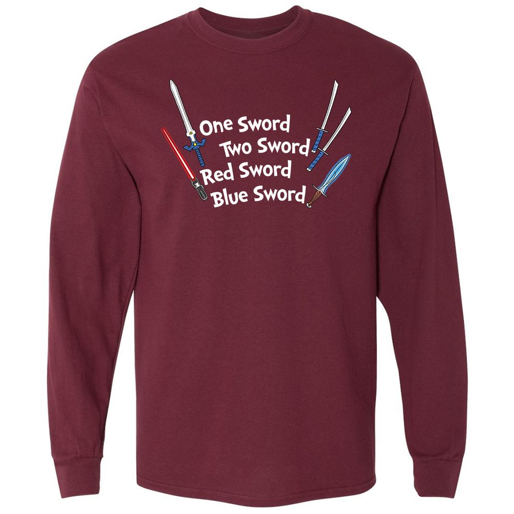 Long Sleeve T-Shirt - 7T5HZ89A - Maroon - 11