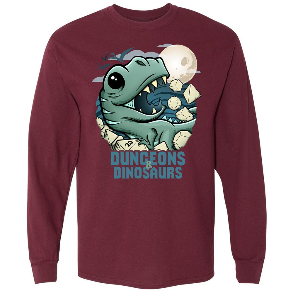 Long Sleeve T-Shirt - 1WASX6RH - Maroon - 11