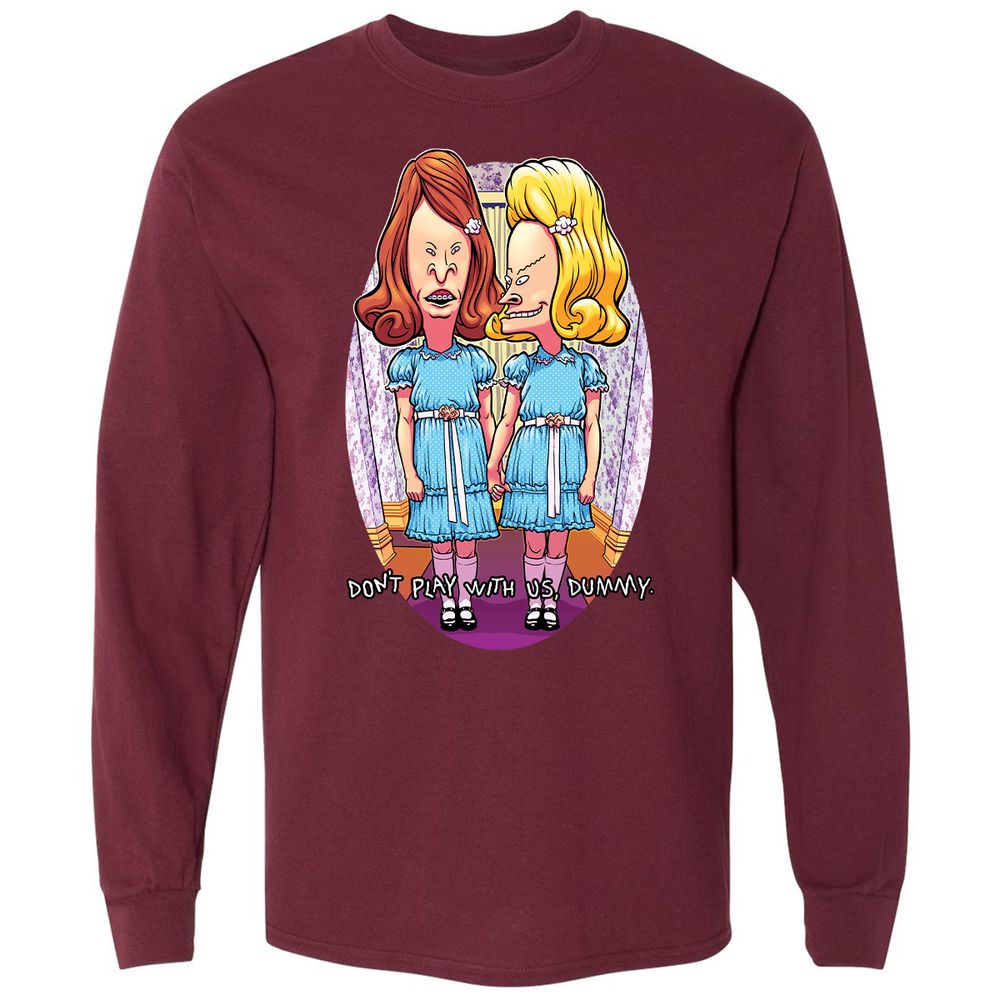 Long Sleeve T-Shirt - P91LHU8W - Maroon - 11