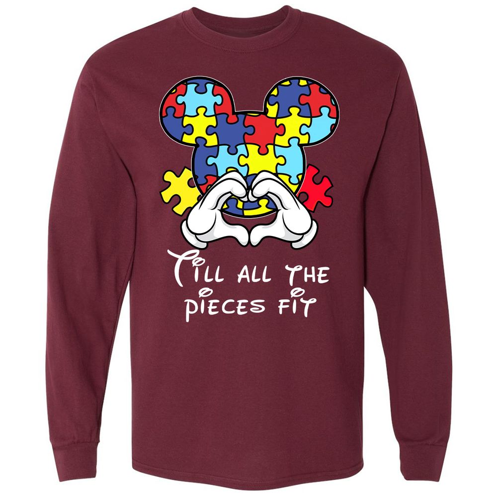 Long Sleeve T-Shirt - 5Y8JC667 - Maroon - 11