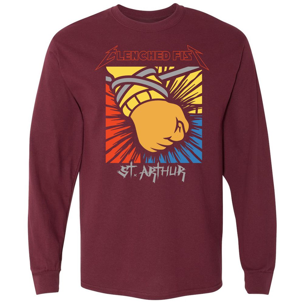 Long Sleeve T-Shirt - BT5PZAZY - Maroon - 11