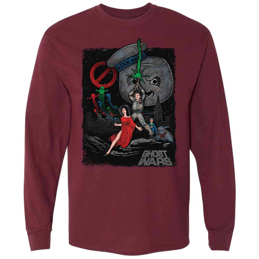 Long Sleeve T-Shirt - XBV27RKM - Maroon - 11