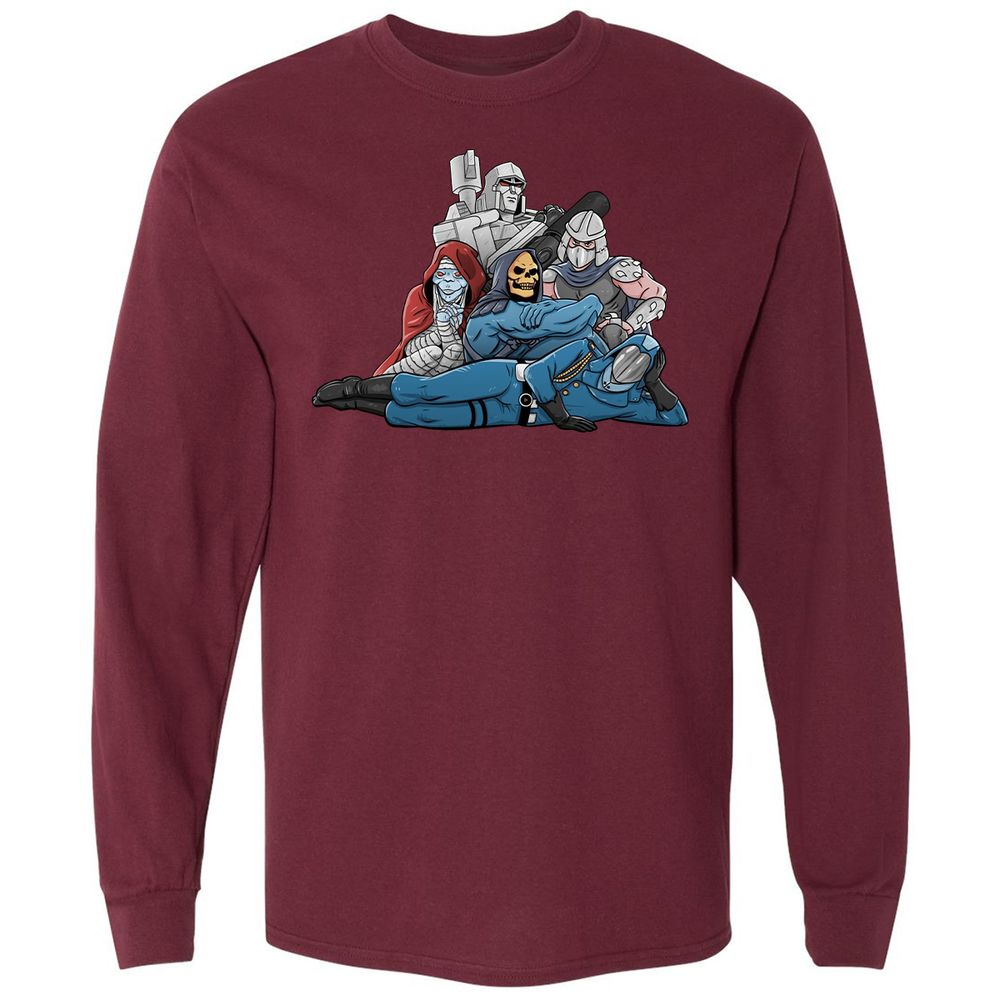 Long Sleeve T-Shirt - 5HT2BVS8 - Maroon - 11