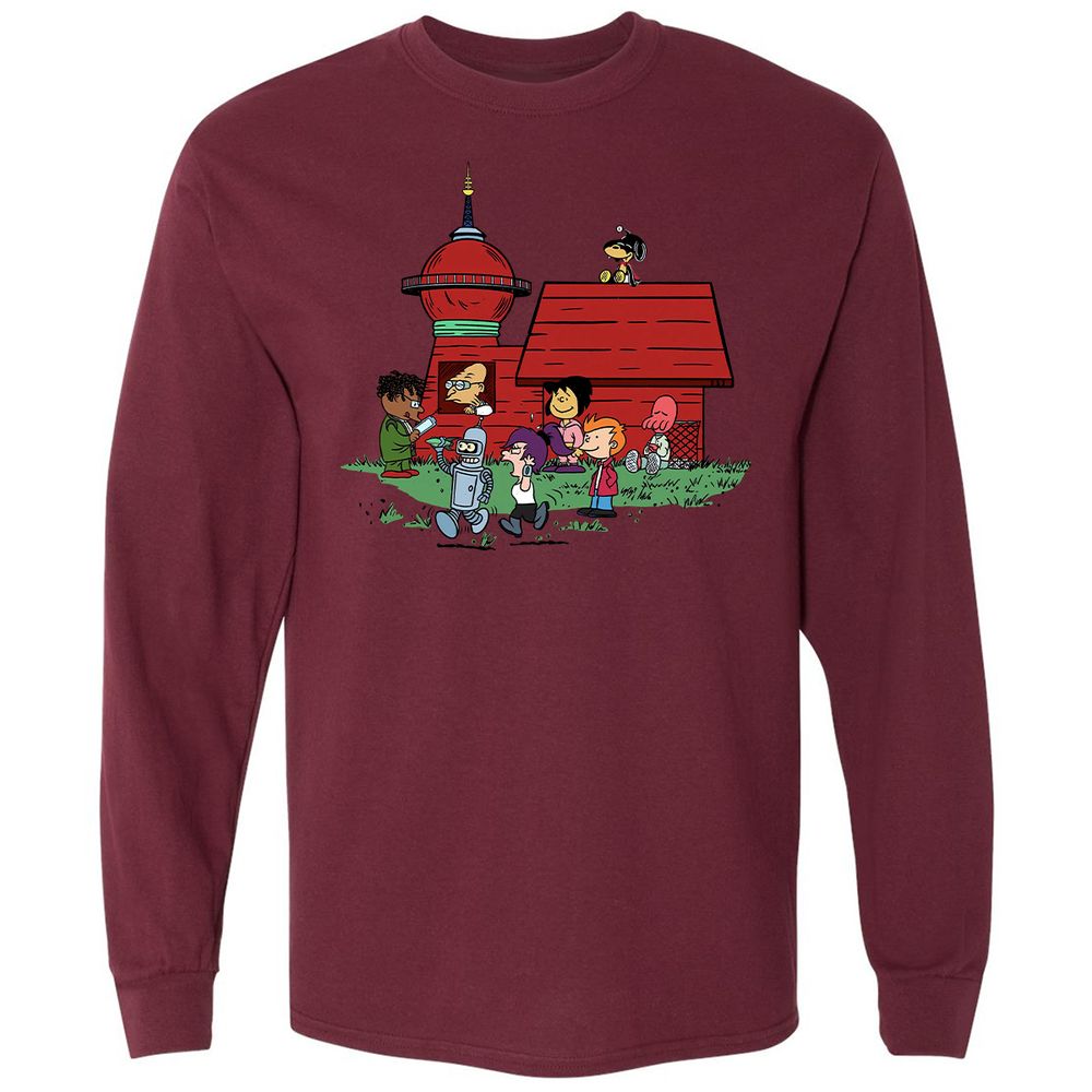 Long Sleeve T-Shirt - DMWMFJ19 - Maroon - 11