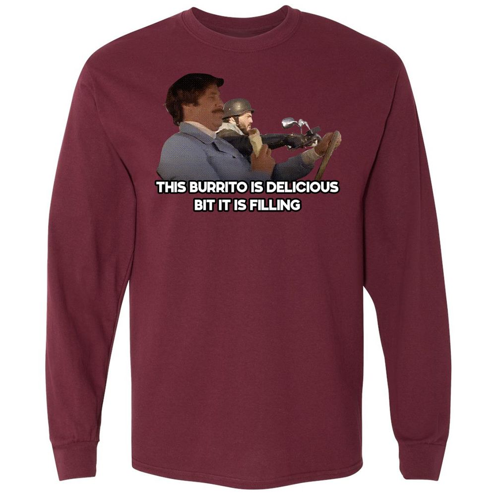 Long Sleeve T-Shirt - KHV8RVAE - Maroon - 11