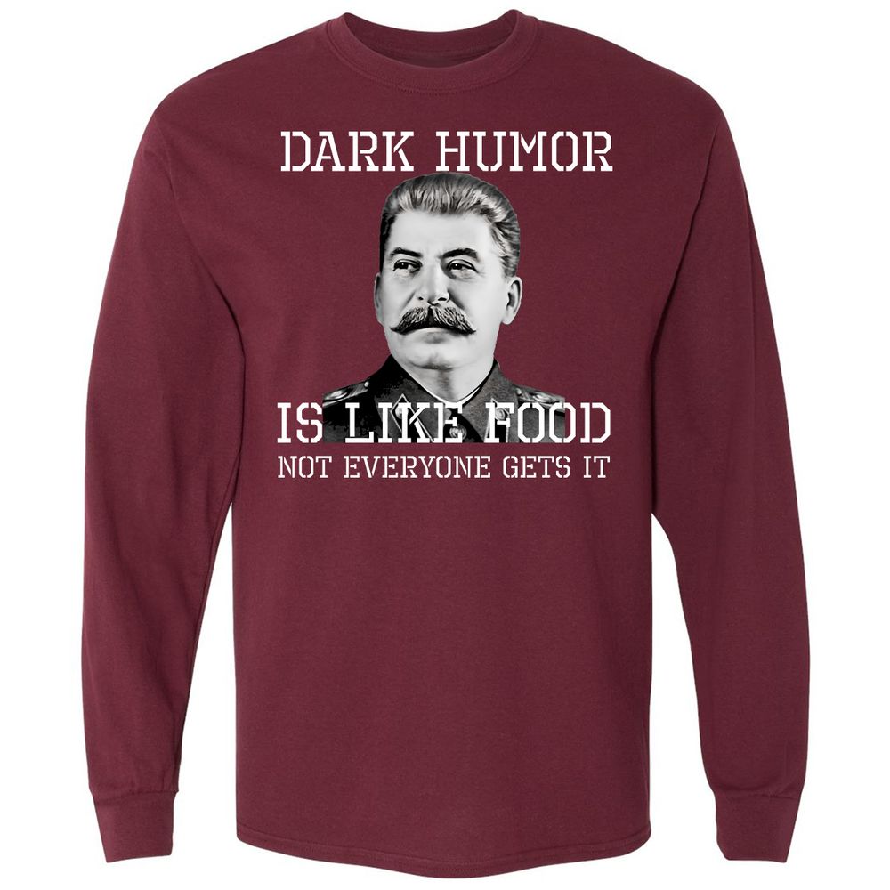Long Sleeve T-Shirt - HXYBK1PA - Maroon - 11