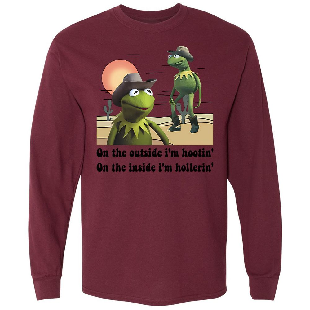 Long Sleeve T-Shirt - 2PNAS6DZ - Maroon - 11