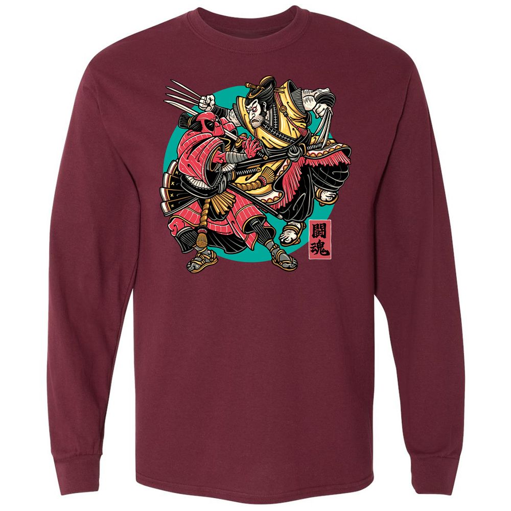 Long Sleeve T-Shirt - SDNL5V77 - Maroon - 11