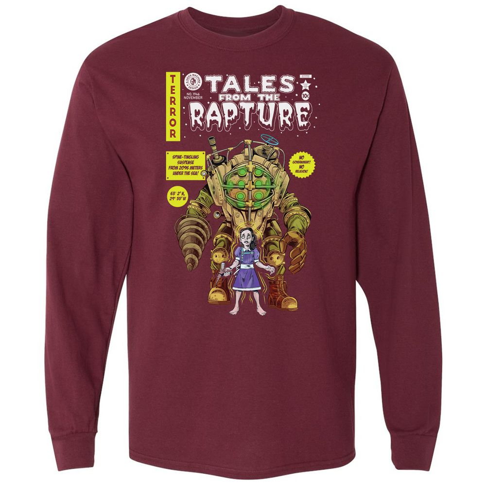 Long Sleeve T-Shirt - KW6EM9ZV - Maroon - 11