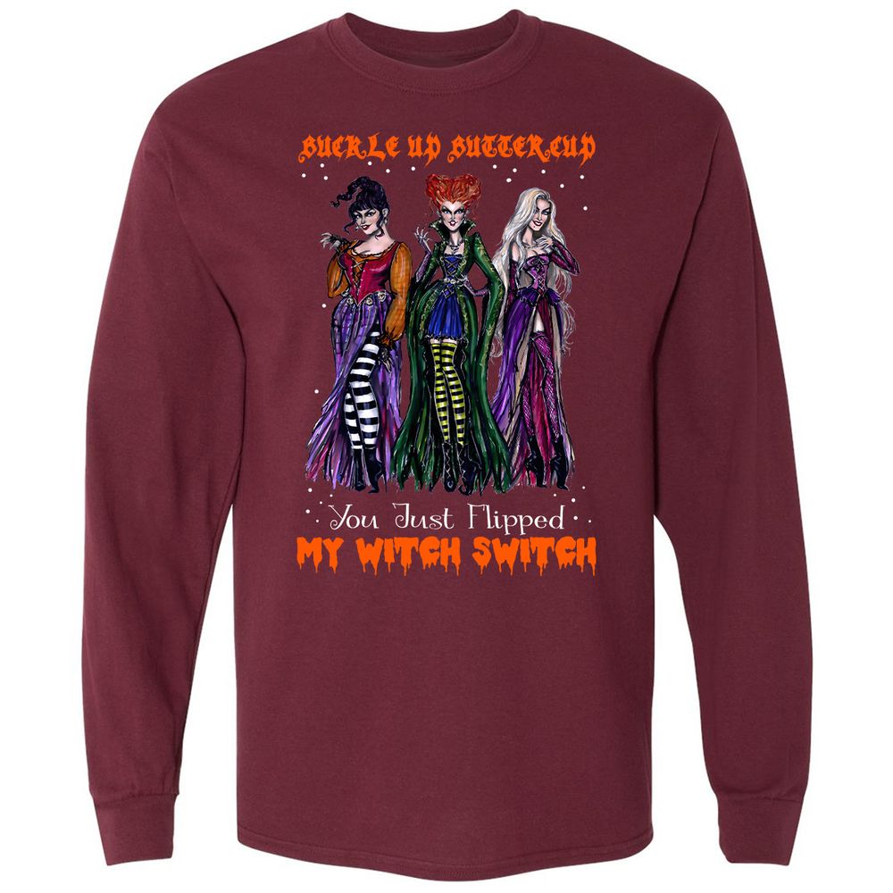 Long Sleeve T-Shirt - 45RPBJTQ - Maroon - 11