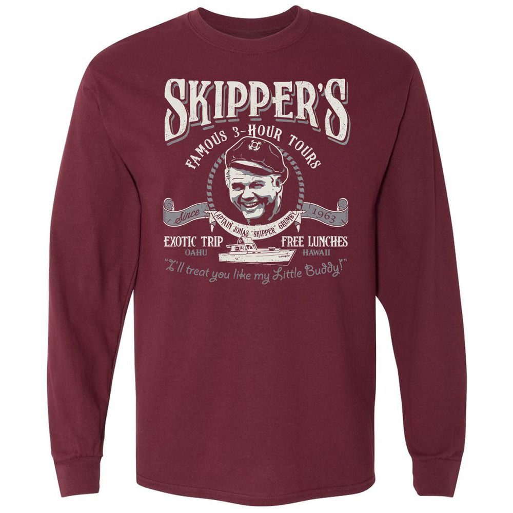Long Sleeve T-Shirt - KBSVS9CN - Maroon - 11