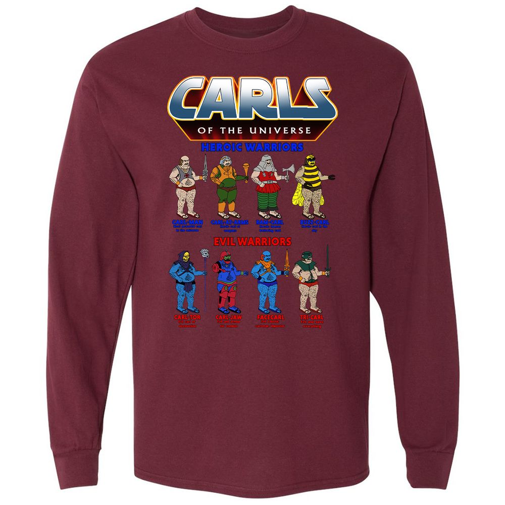 Long Sleeve T-Shirt - GAJ4UYEA - Maroon - 11