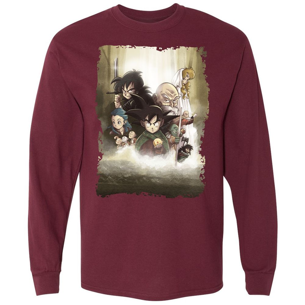 Long Sleeve T-Shirt - 5QPKWL8T - Maroon - 11