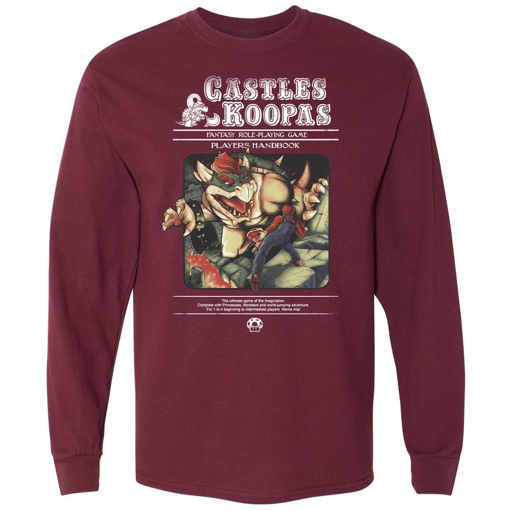 Long Sleeve T-Shirt - PXF8DTW2 - Maroon - 11