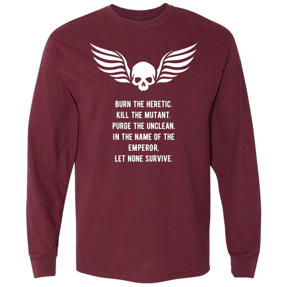 Long Sleeve T-Shirt - HU4H2GJN - Maroon - 11