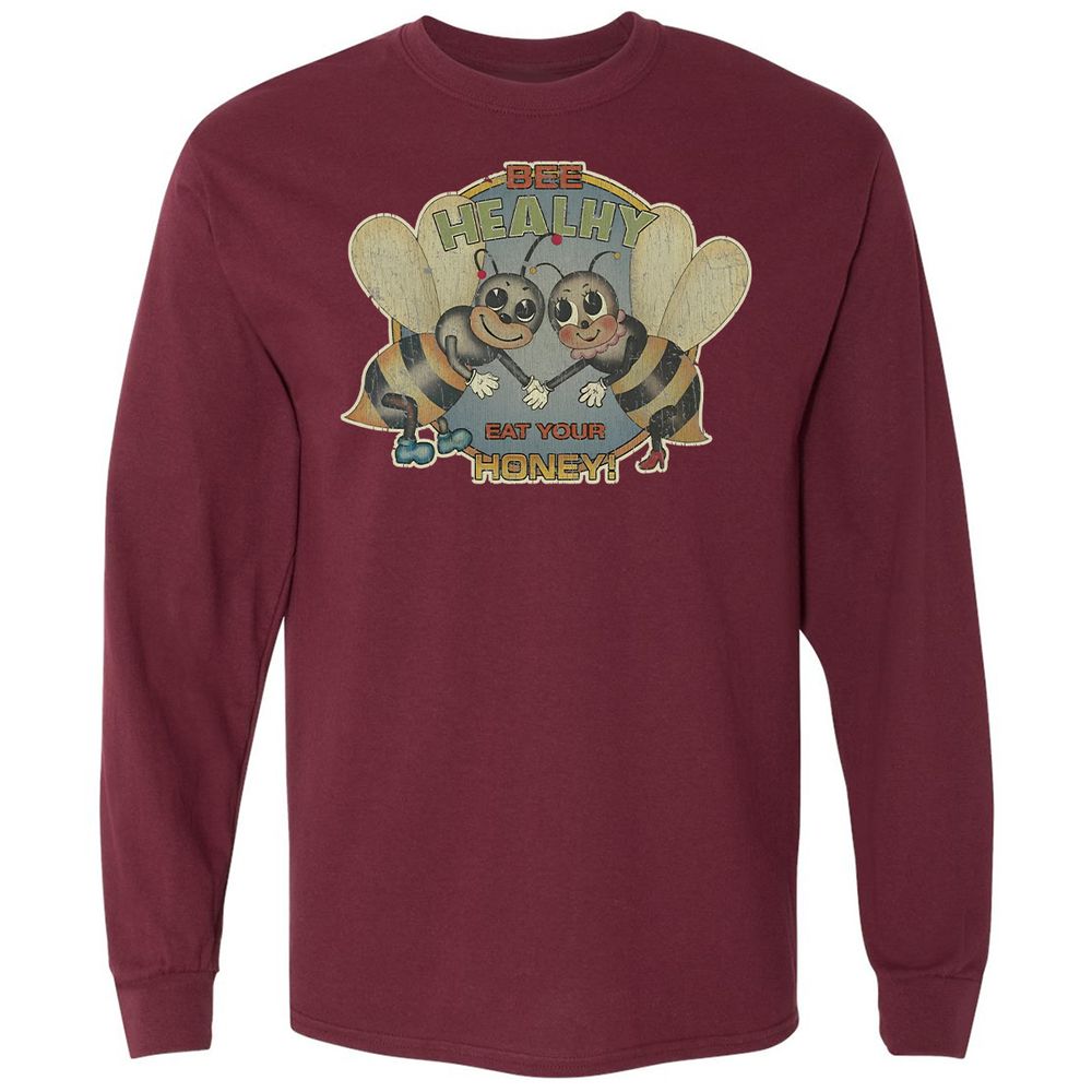 Bee Healthy Eat Your Honey - Maroon - 11