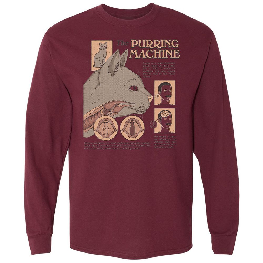 Long Sleeve T-Shirt - M216SM78 - Maroon - 11