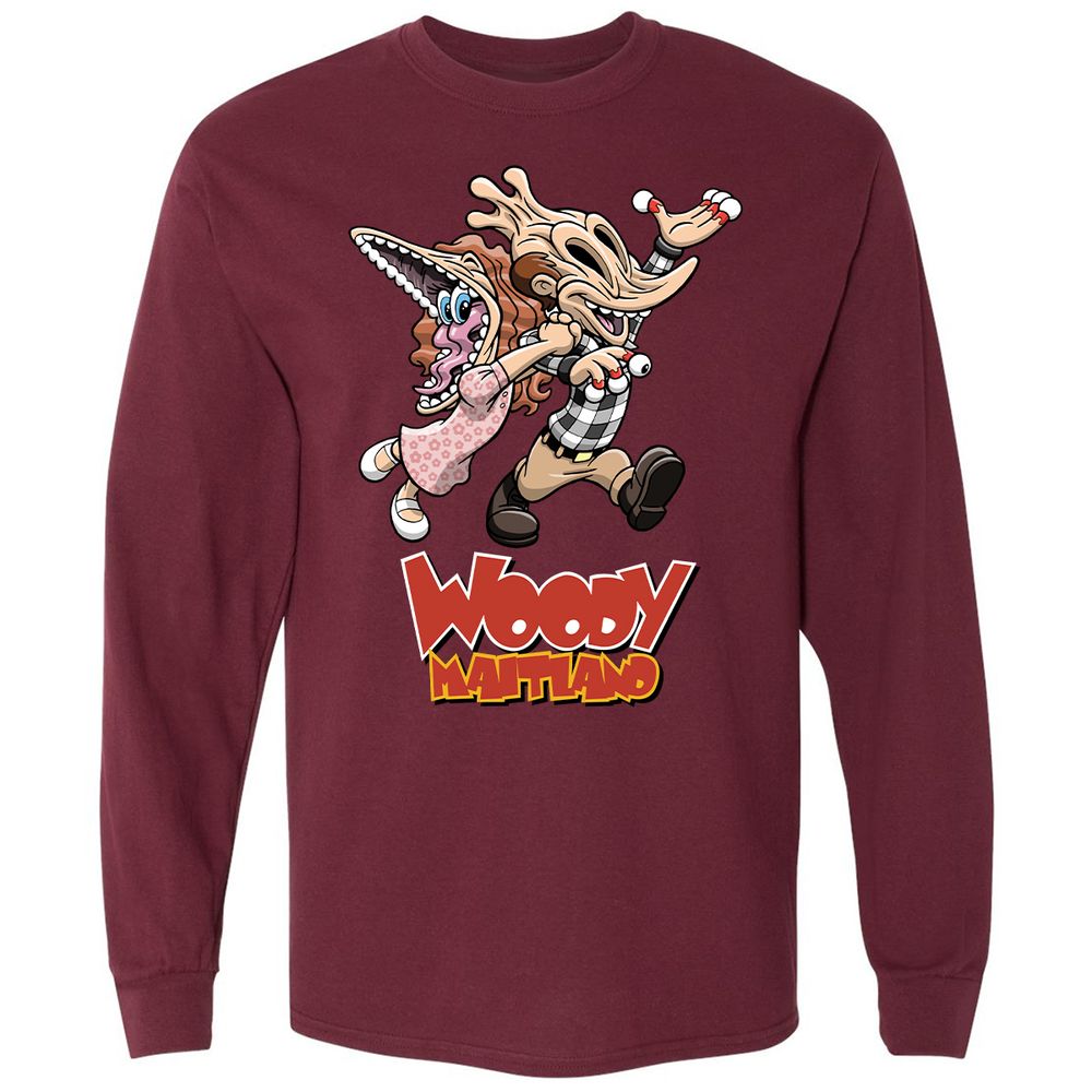 Long Sleeve T-Shirt - 3SVHN1PU - Maroon - 11