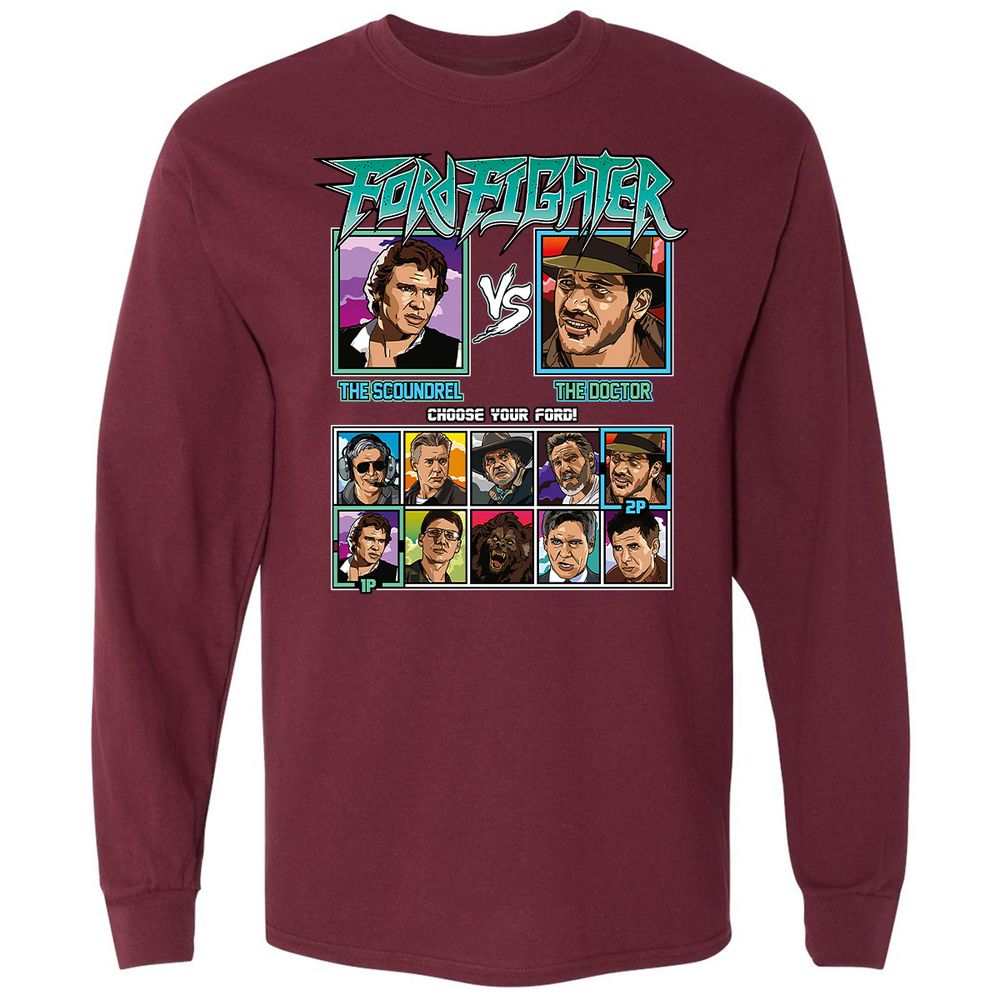 Long Sleeve T-Shirt - 7UCCLLR8 - Maroon - 11