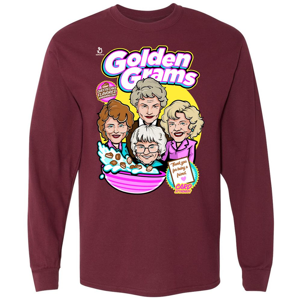 Long Sleeve T-Shirt - 1FYCLGEY - Maroon - 11