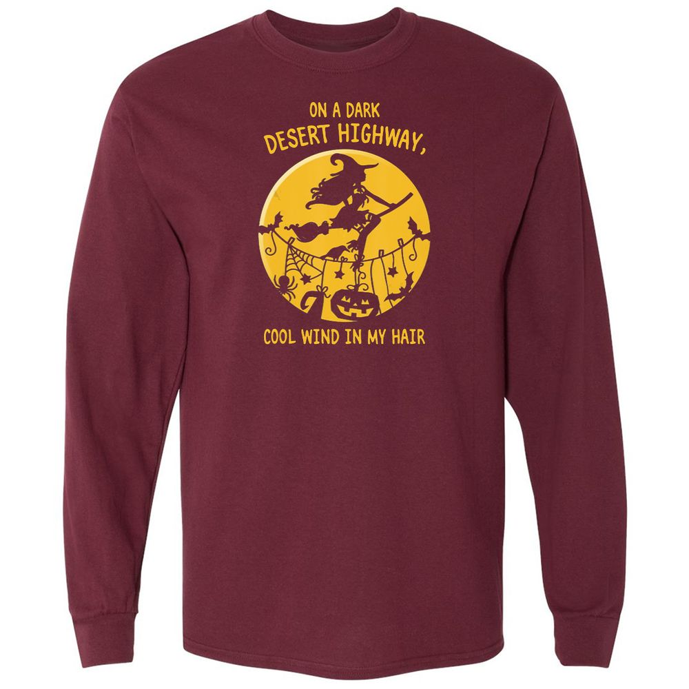 Long Sleeve T-Shirt - WENM854U - Maroon - 11