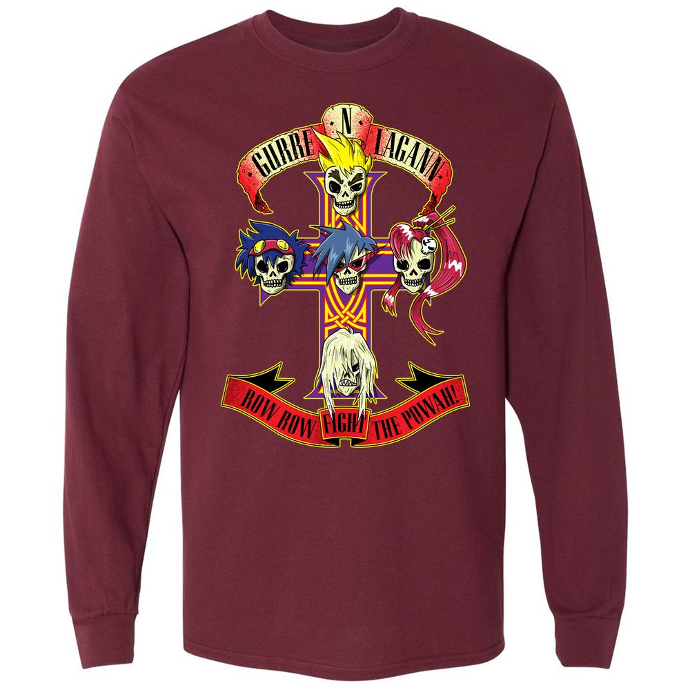 Long Sleeve T-Shirt - 634Y52TY - Maroon - 11