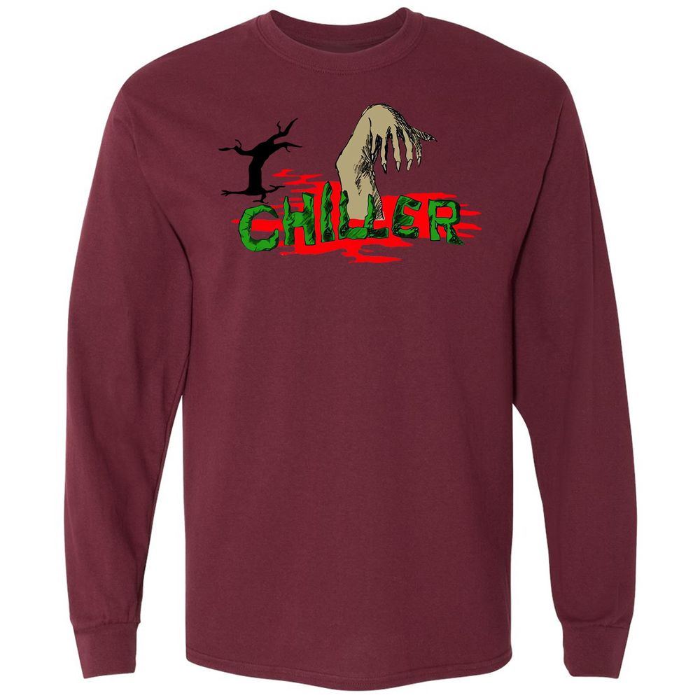 Long Sleeve T-Shirt - MVZZFJVH - Maroon - 11