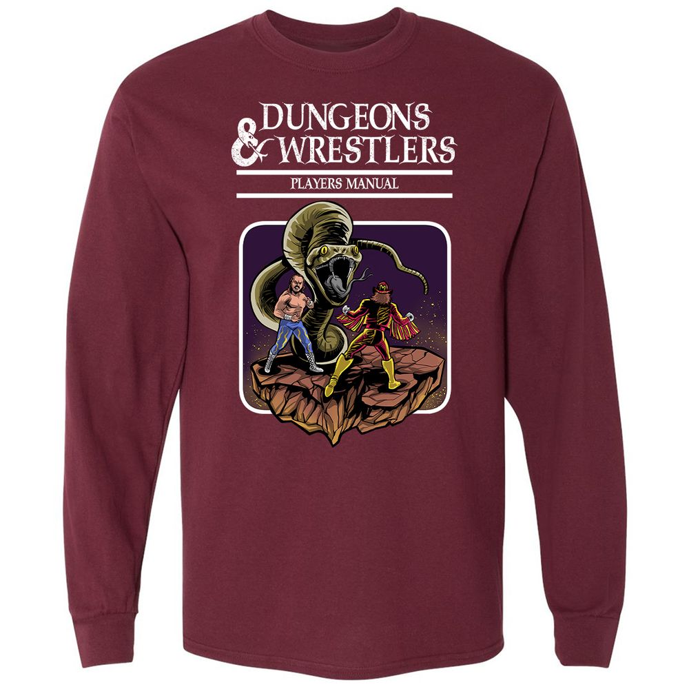 Long Sleeve T-Shirt - A6EGL2LB - Maroon - 11