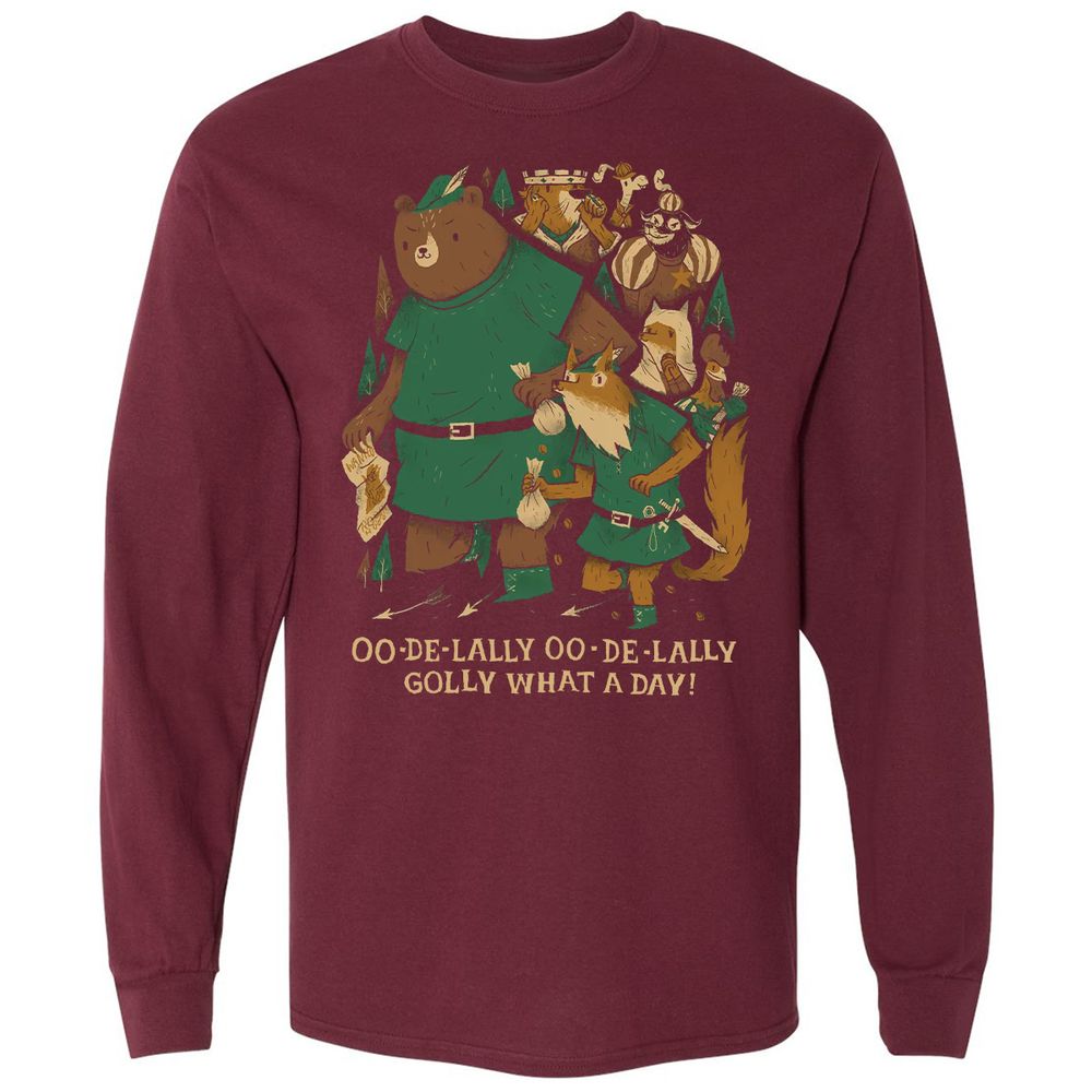 Long Sleeve T-Shirt - 7QNDZFWP - Maroon - 11