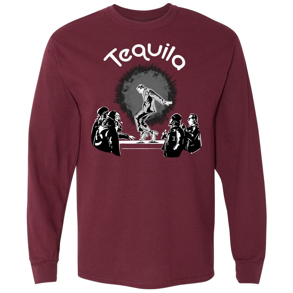 Long Sleeve T-Shirt - R92Q2LE9 - Maroon - 11