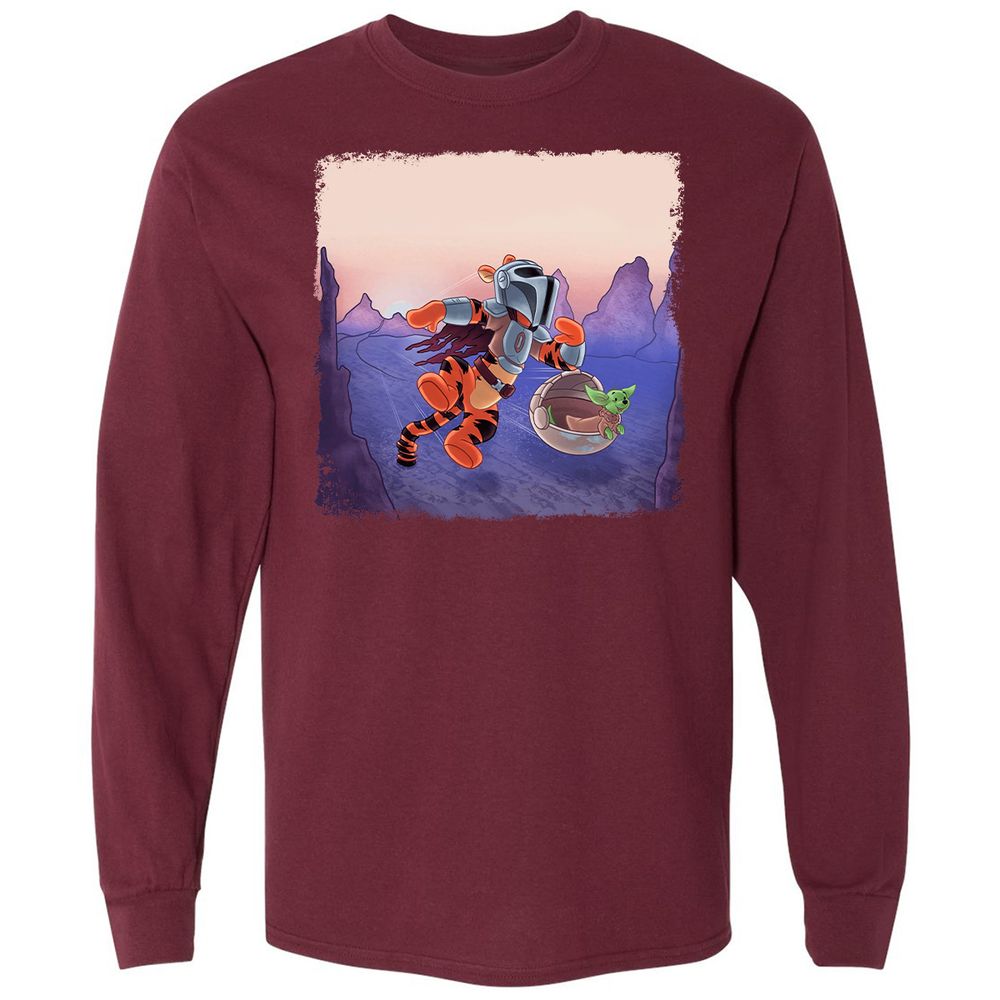 Long Sleeve T-Shirt - C4QABE1T - Maroon - 11